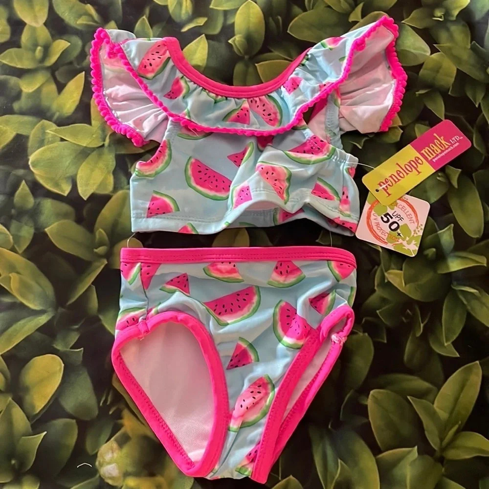 PENELOPE MACK Watermelon Bikini Set, 12 months, NWT​ - Picture 4 of 8